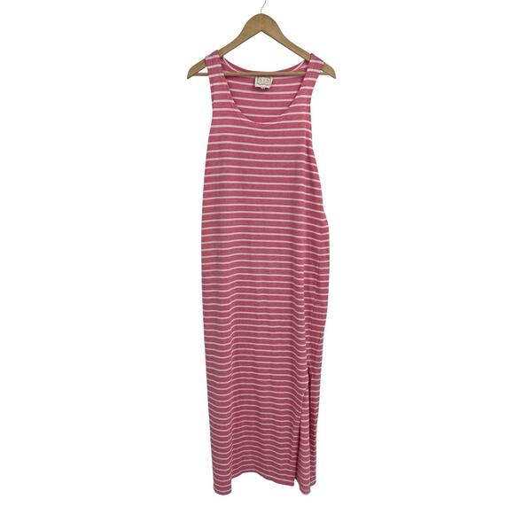 Sail To Sable Pink Stripe Maxi Dress XL - Picture 1 of 5